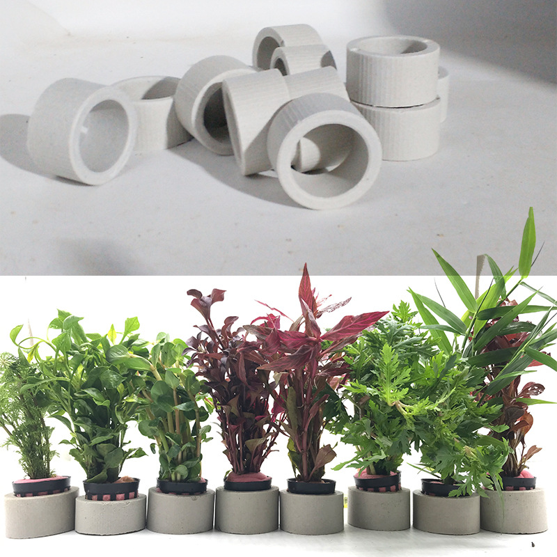Plant Aquarium Pot - Akvaryum dekorasyon seramik halka, balık tankı