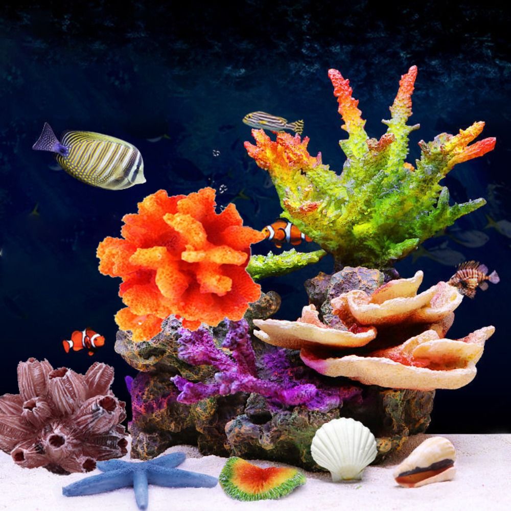 Aquarium Plant Substrate - Renkli 1 PC Gerçekçi Yapay Simülasyon