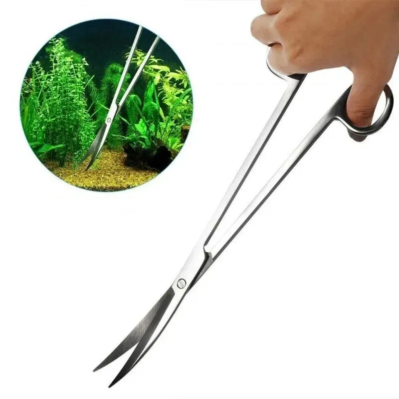 Planted Aquarium Cleaning - Akvaryum Makası, Ekstra Uzun Paslanmaz Çelik