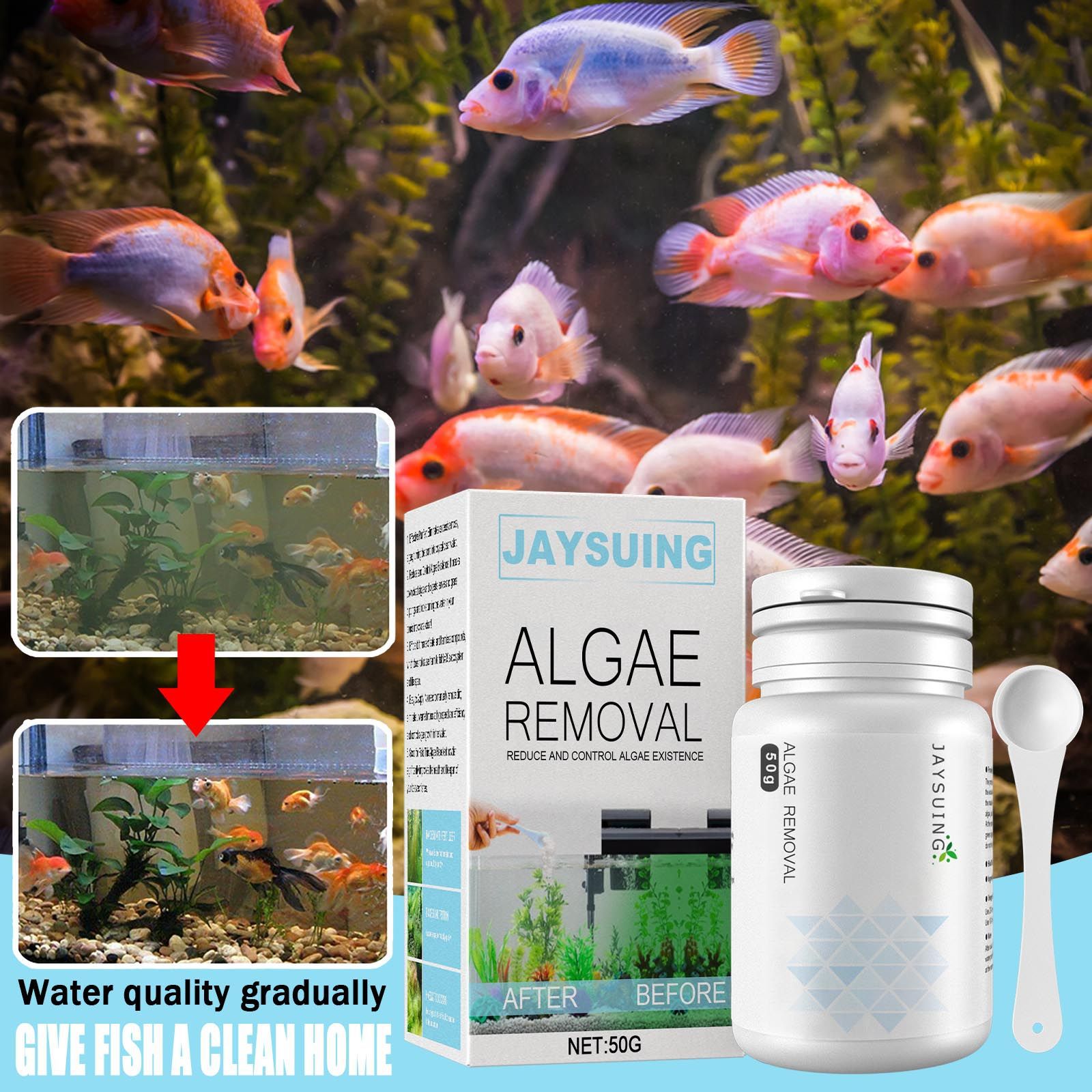 Akvaryum Yosun Giderici Toz, Y - Aquarium Moss incelemesi ve fiyatı